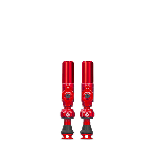 Slanglösa ventiler MUC-OFF Big Bore Hybrid (Schrader) Small Red
