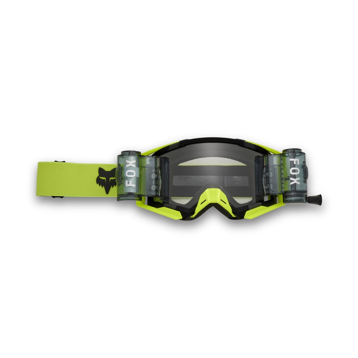 FOX AIRSPACE ENDURO ROLL OFF Maska žlutá 2025