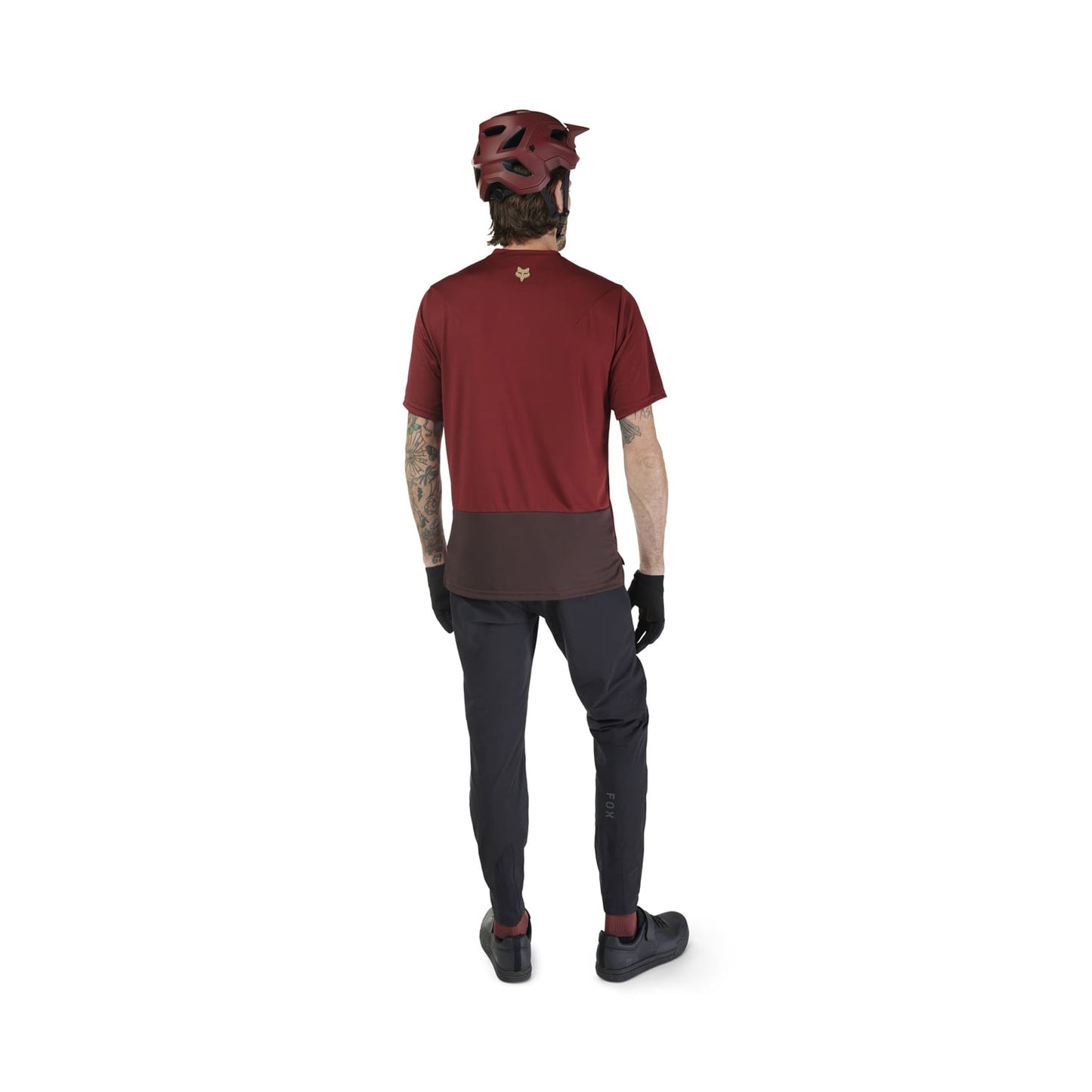 Koszulka z krótkim rękawem FOX RANGER WORDMARK Bordeaux 2025