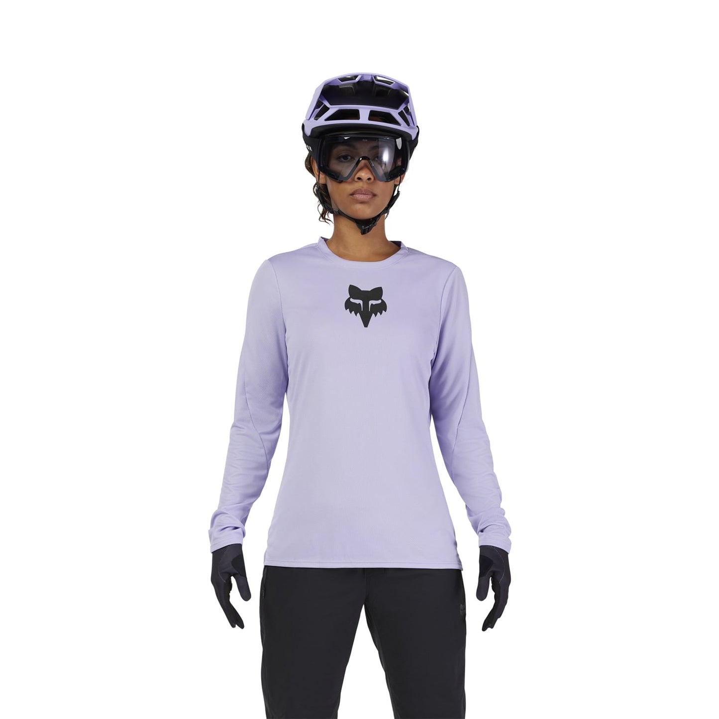 Dámský dres s dlouhým rukávem FOX RANGER HEAD Lilac 2025