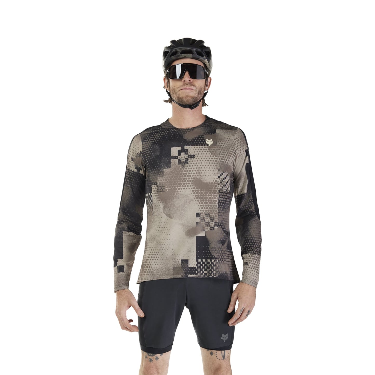Maillot FOX FLEXAIR ASCENT PULSE Manches Longues Noir 2025