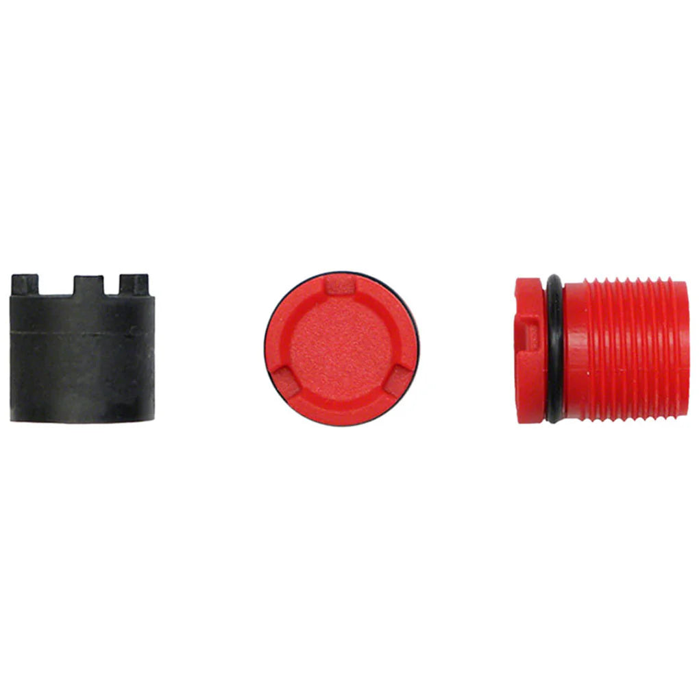Narzędzie + zatyczki osi pedałów LOOK X-TRACK Red