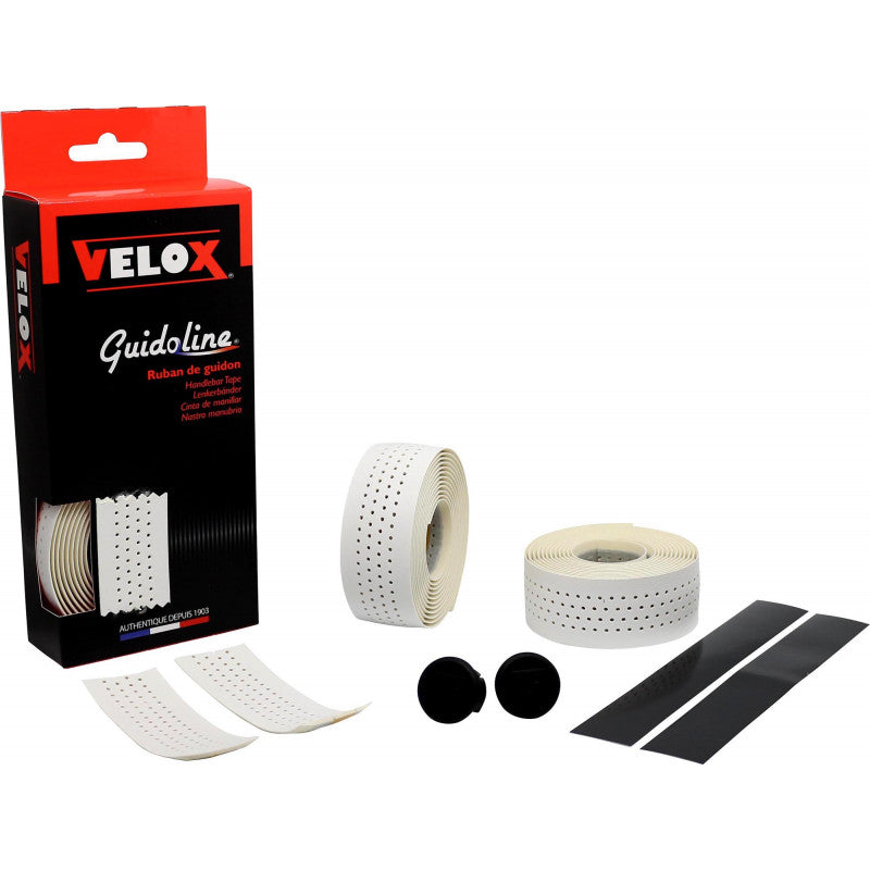 Bílá páska na řídítka VELOX SOFT PERFOREE
