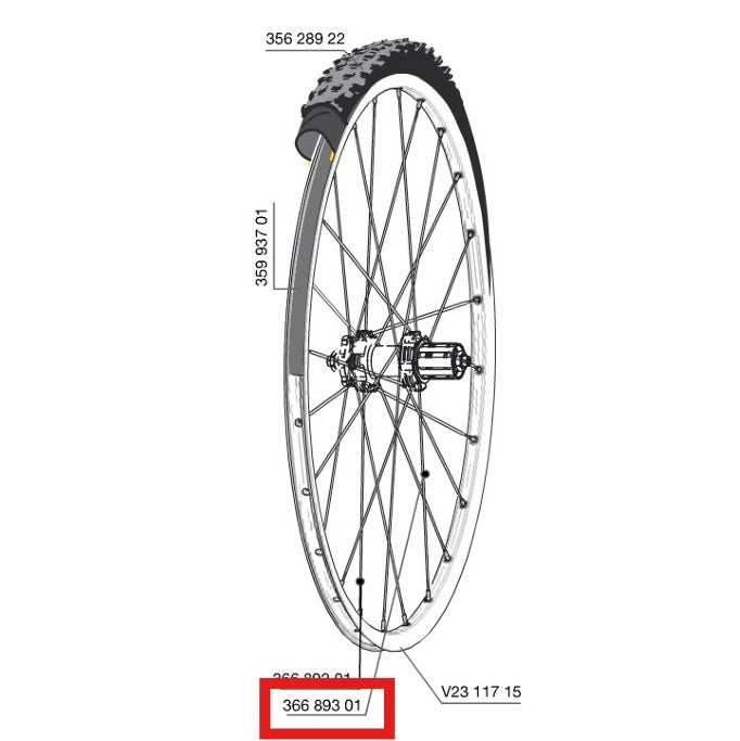 KIT 12 BAKRE EKRAR MAVIC CROSSROC/CROSSRIDE UST/CROSSMAX ELITE/XA ELITE 27,5" ALLROAD ELITE ROUTE+ 650 275MM