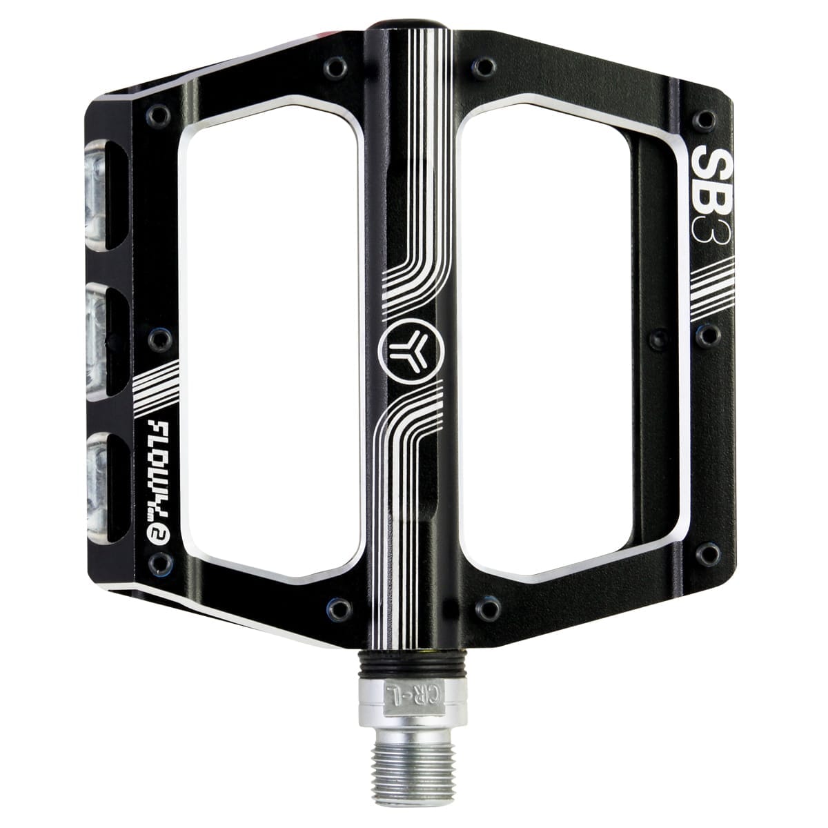 SB3 FLOWY AM 2 flade pedaler Sort