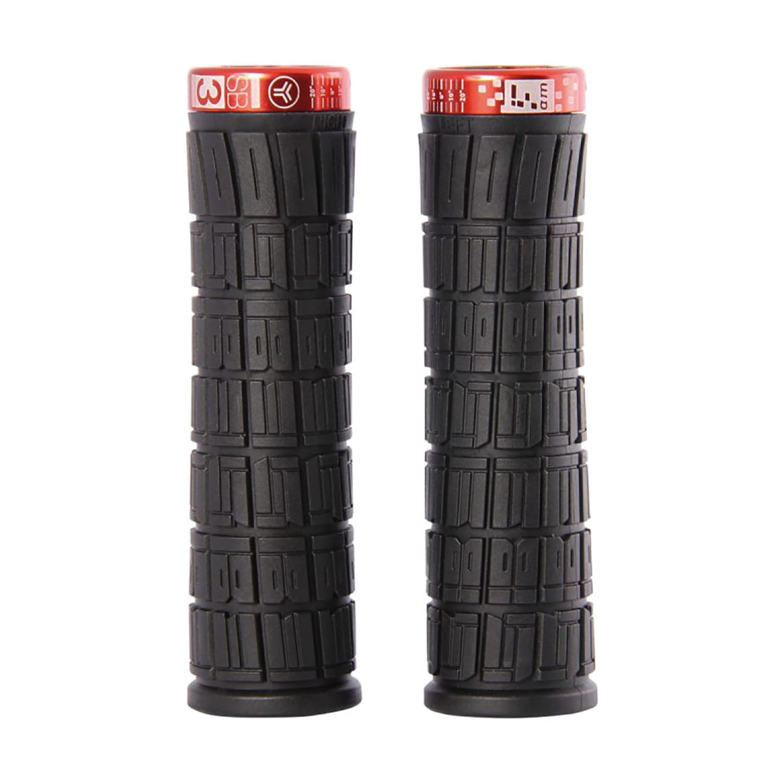 Grips SB3 FLOWY AM Lock-On 130 mm Noir / Rouge