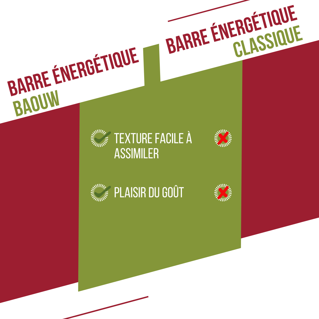Barre Énergétique BAOUW BIO EXTRA Framboise-Pistache (50g)