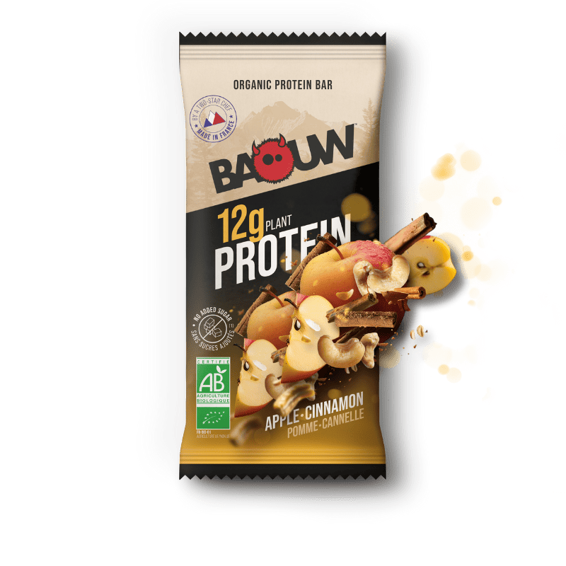 BAOUW ORGANIC EXTRA Apple/Cinnamon Protein Bar (50 g)