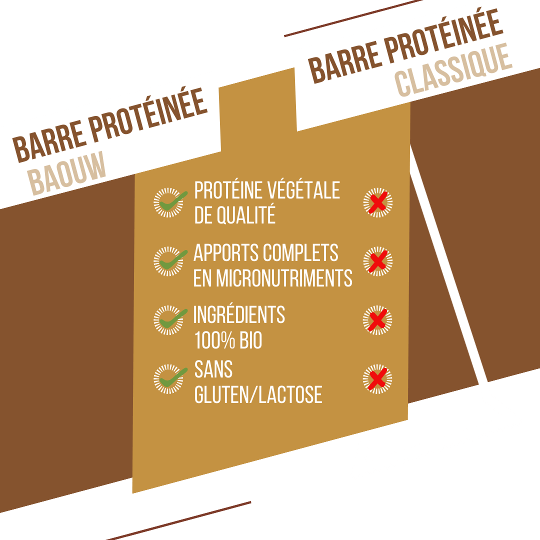 BAOUW ORGANIC EXTRA Apple/Cinnamon Protein Bar (50 g)