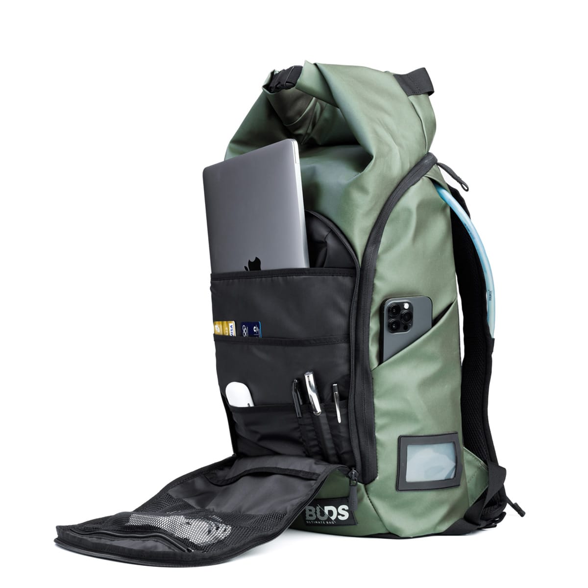BUDS CITY BAG TRAVEL 35 L Batoh Black/Khaki