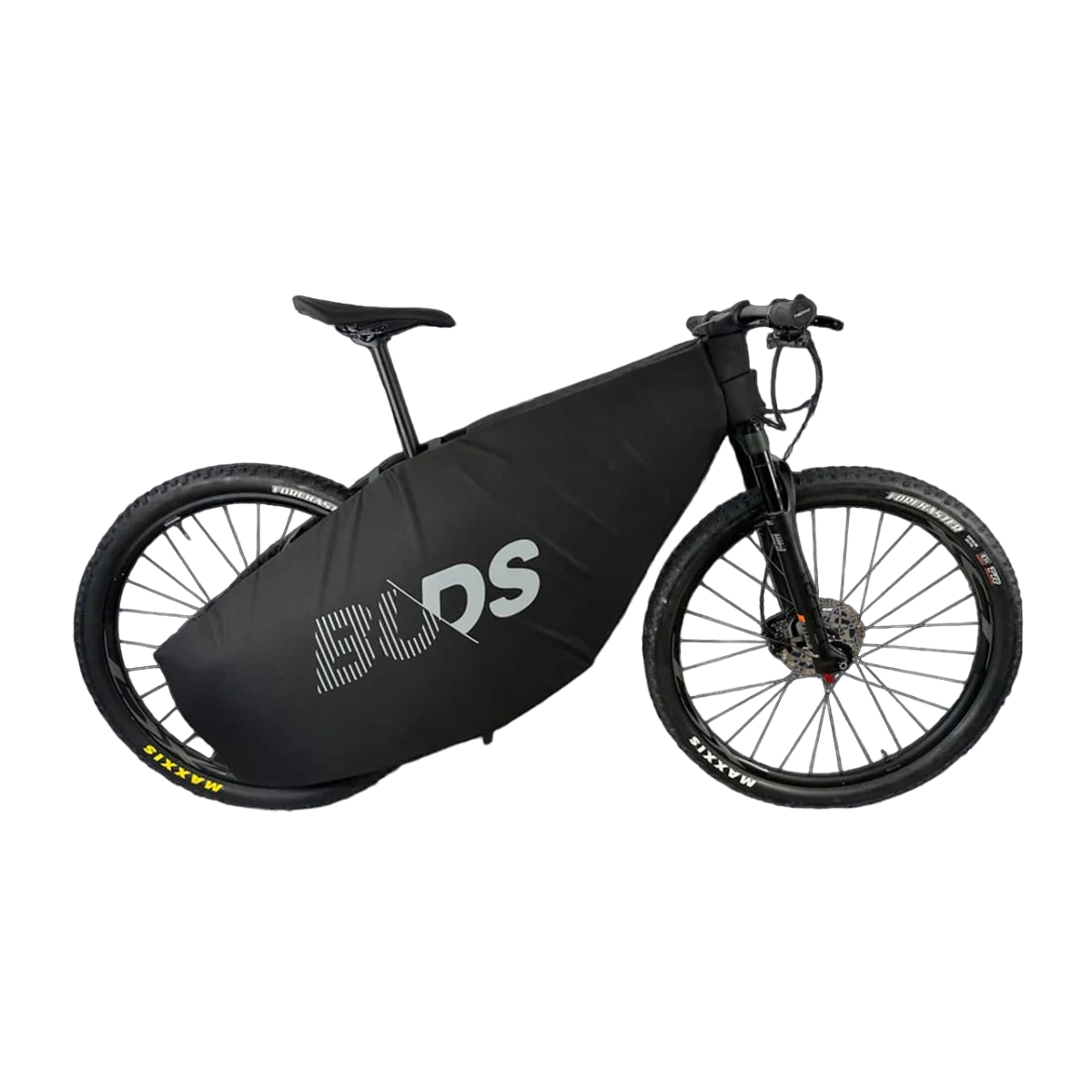 BUDS FRAME PROTECT MAXI Integrerat skyddshölje för cykelram för landsväg/mountainbike Svart