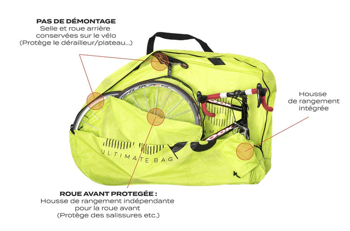 BUDS ROADBAG LIGHT Cykelöverdrag Grön