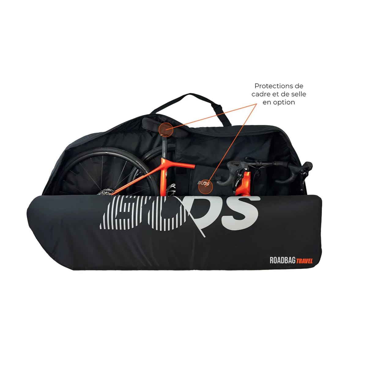 BUDS ROADBAG TRAVEL Overtræk til landevejscykler (Special Plane) Sort