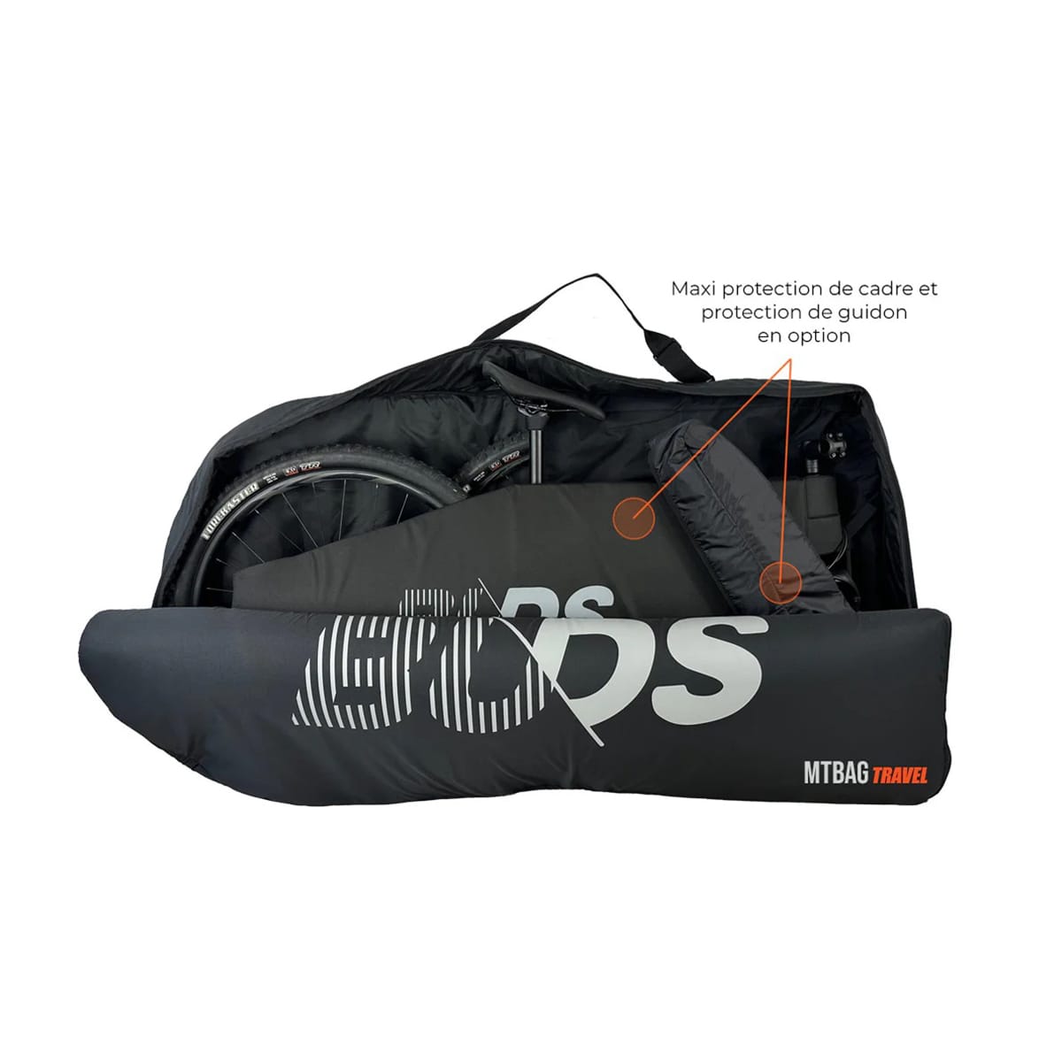 Cykelovertræk BUDS MTBAG TRAVEL 2025 (Special Airplane) Sort