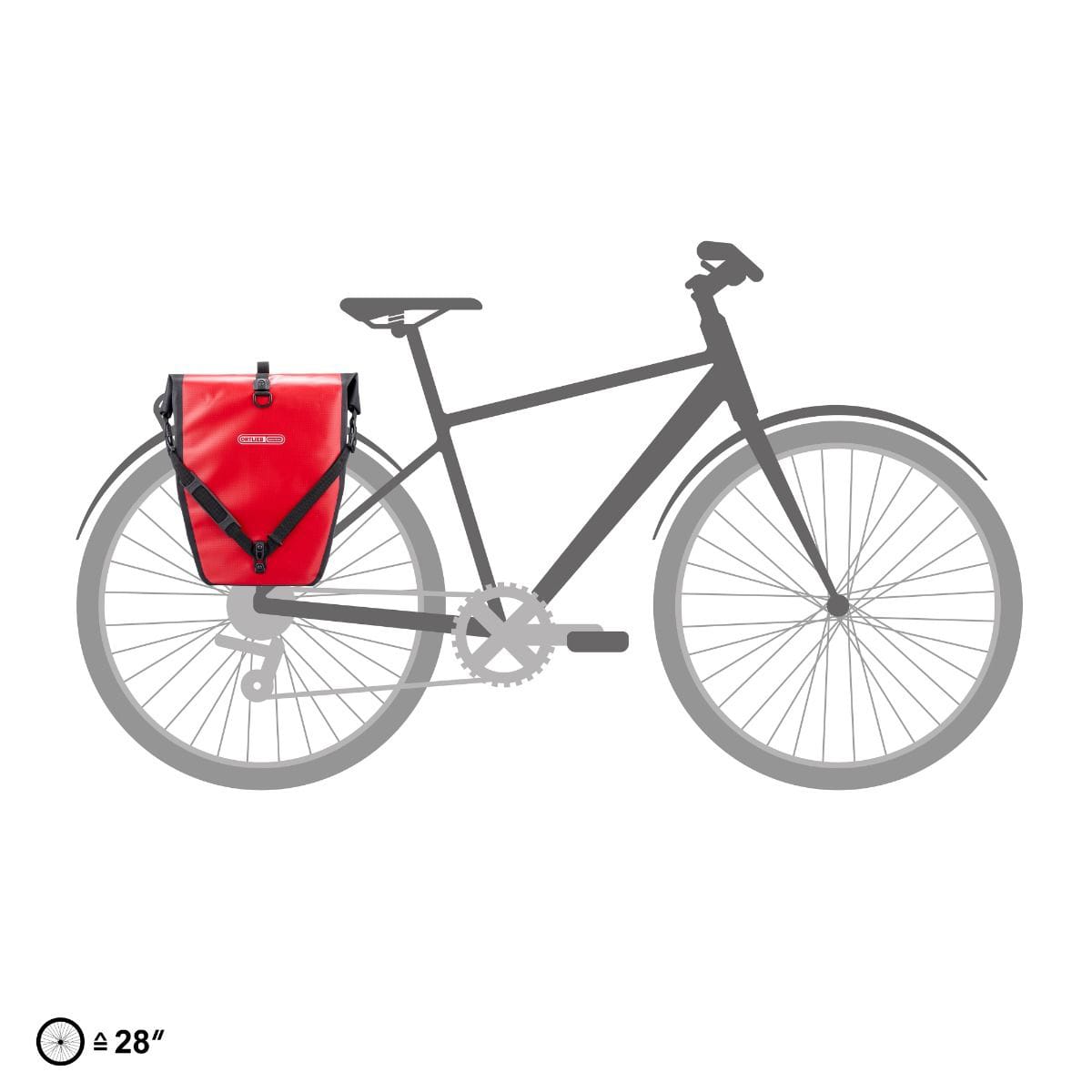 Par ORTLIEB BACK ROLLER 40 L bagagetasker Rød