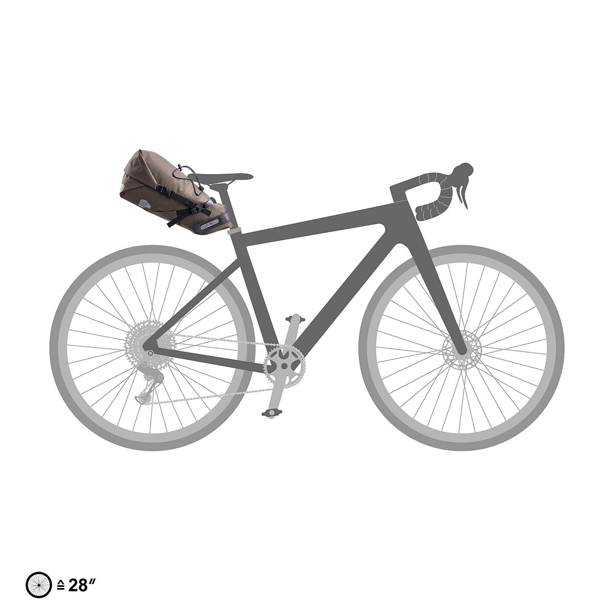 ORTLIEB SEAT PACK 11 L Sadeltaske grå