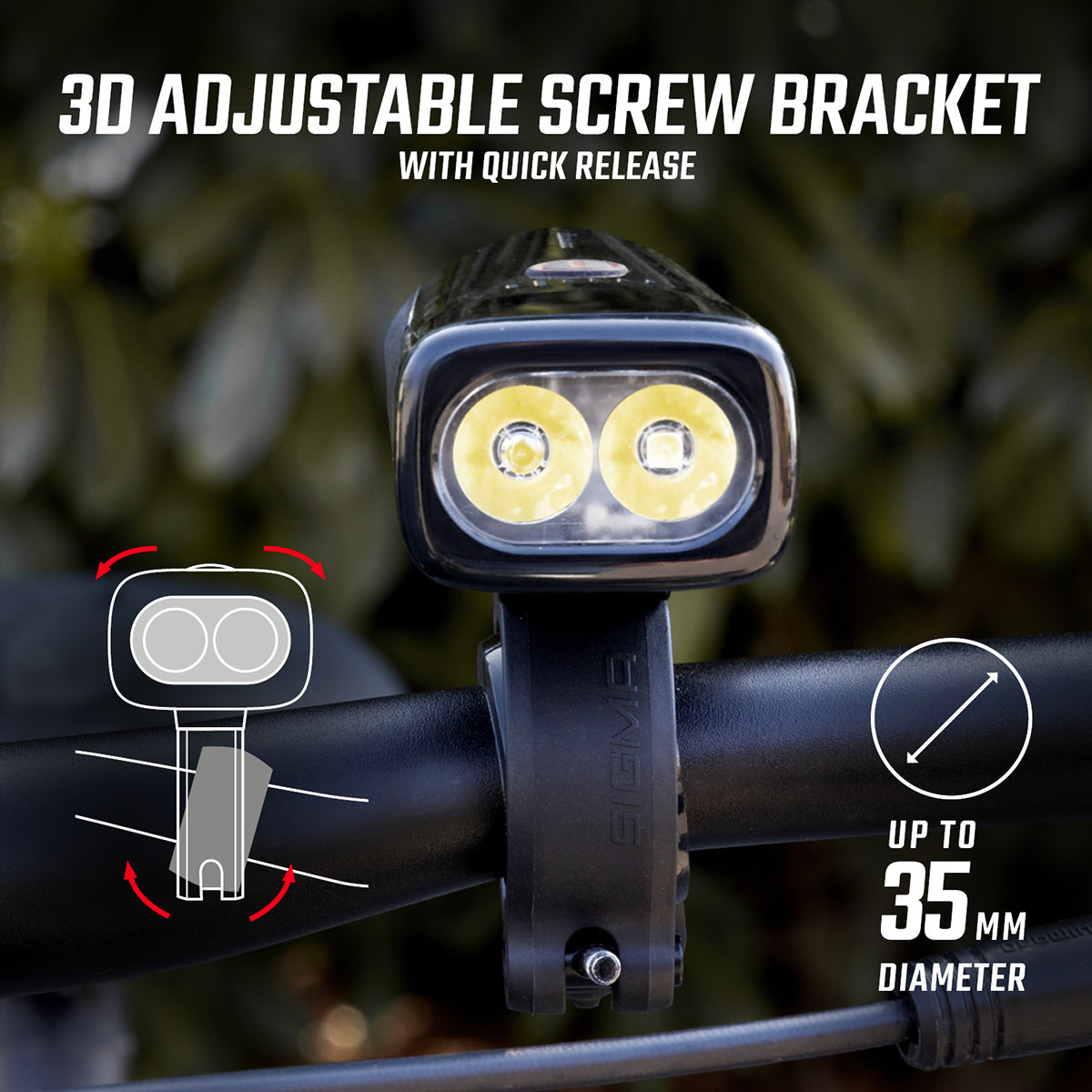 Śrubowy wspornik lampy SIGMA AURA 100/BUSTER 800/BUSTER 1100