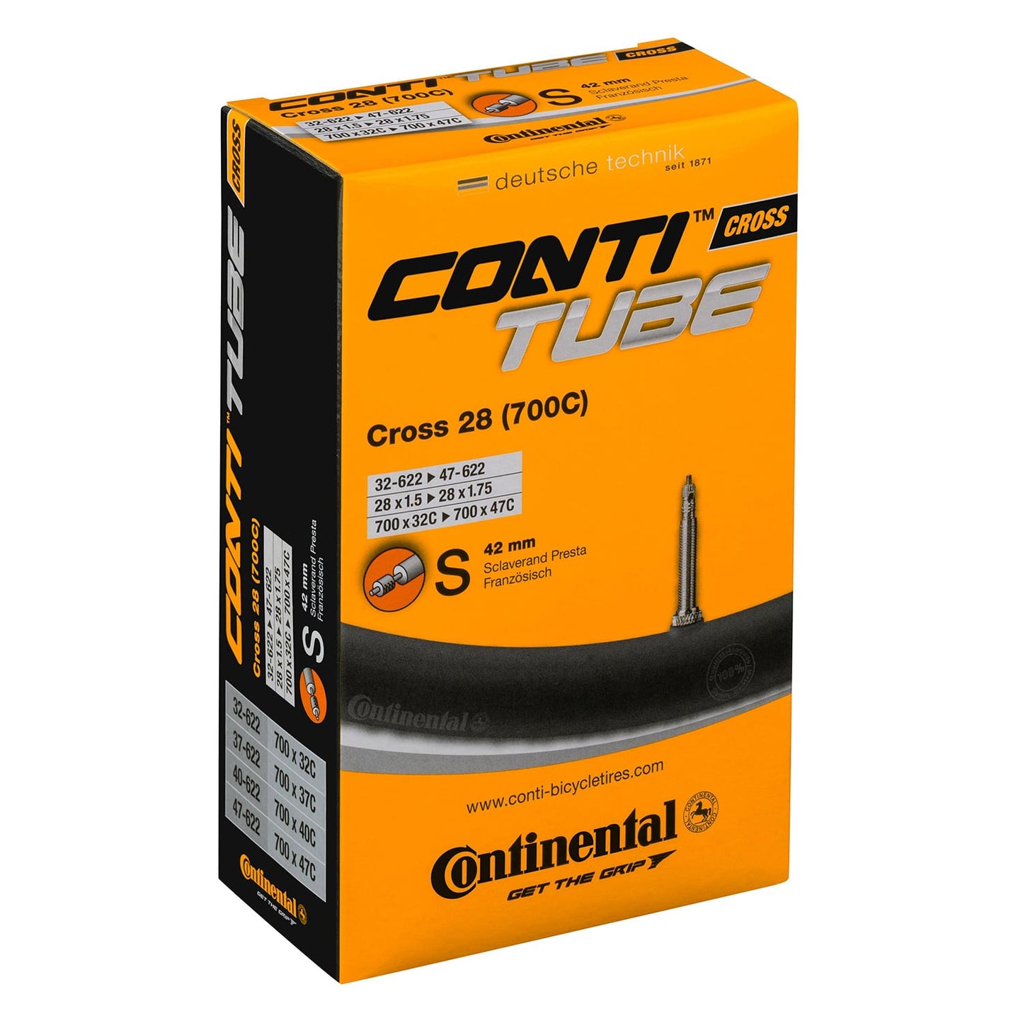Dętka CONTINENTAL CROSS 700x32/47 - 29x1.25/1.75 Presta