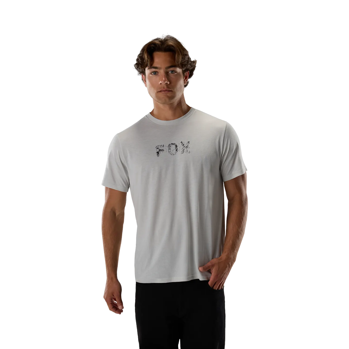 T-Shirt FOX SLOWBURN DRI-RELEASE Manches Courtes Gris Clair