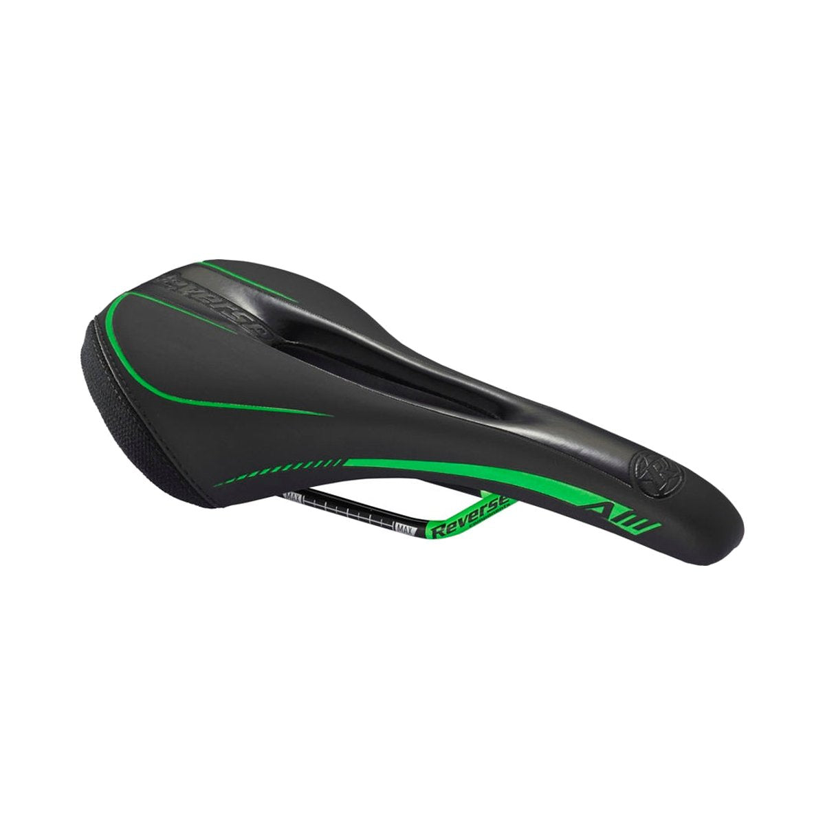 Selle REVERSE COMPONENTS AM ERGO Rails CrMo Noir/Vert