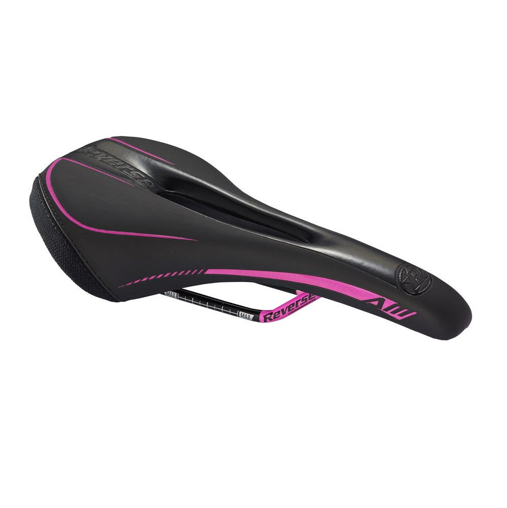 Reverse Components AM ERGO Rails CrMo Saddle Black/Pink