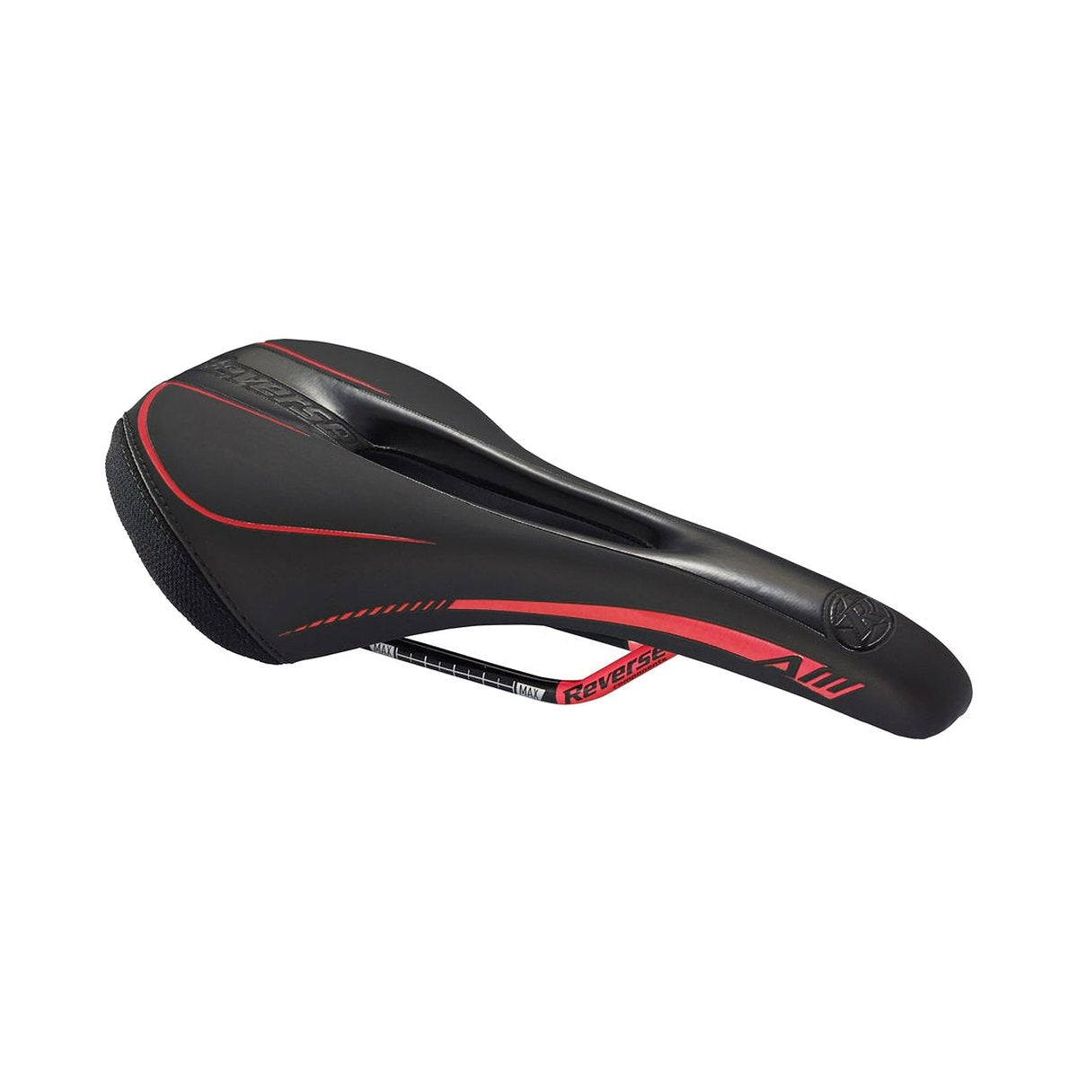 Selle REVERSE COMPONENTS AM ERGO Rails CrMo Noir/Rouge