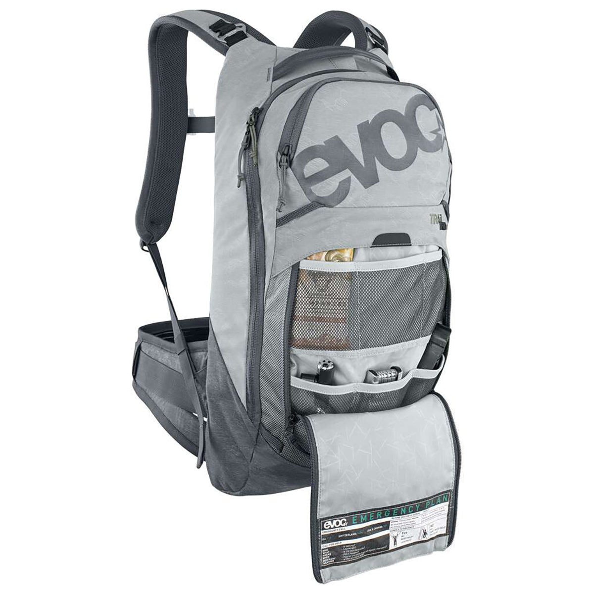 Plecak z grzbietem EVOC TRAIL PRO 10L Szary