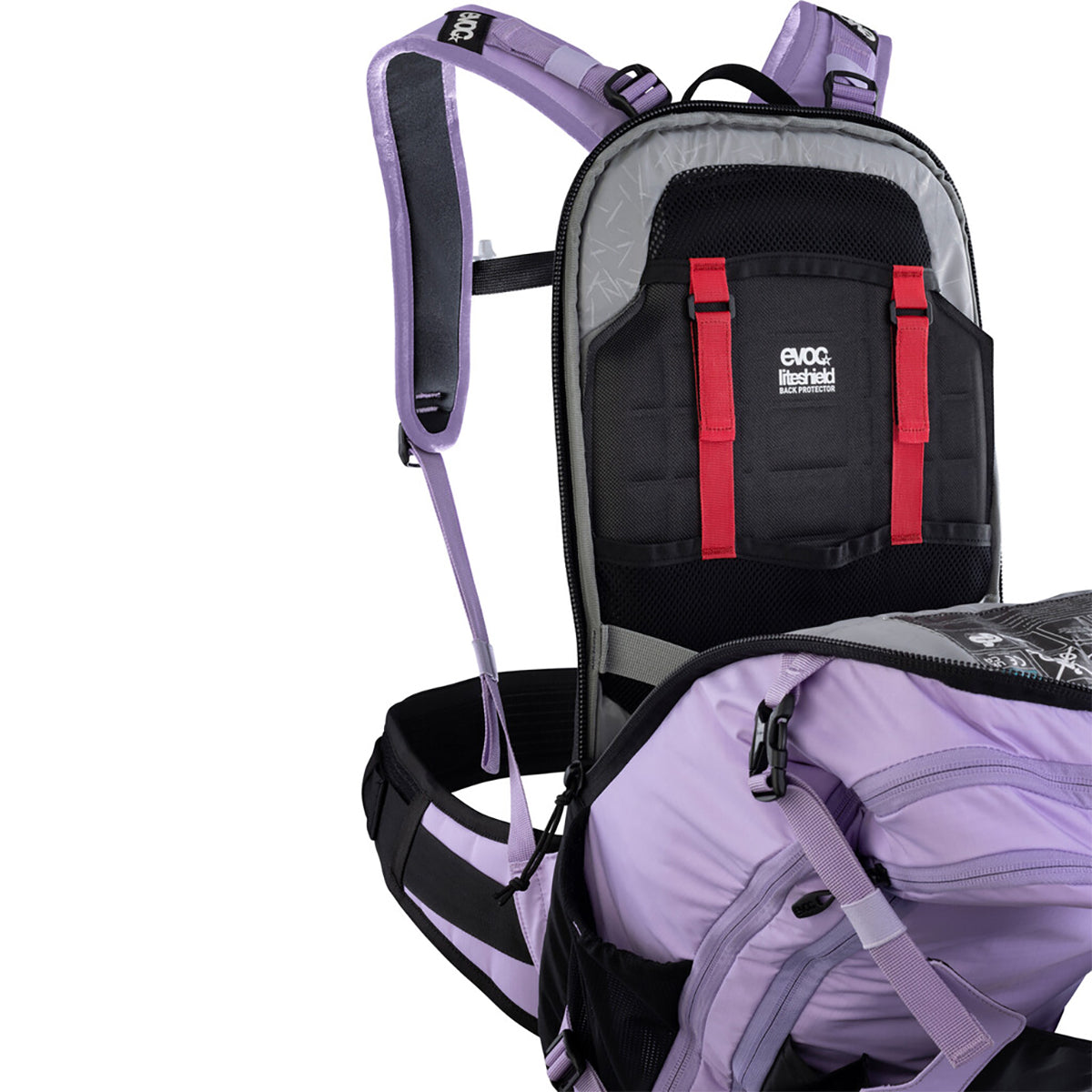 EVOC TRAIL E-RIDE Batoh s ochranou hřbetu 20L růžový