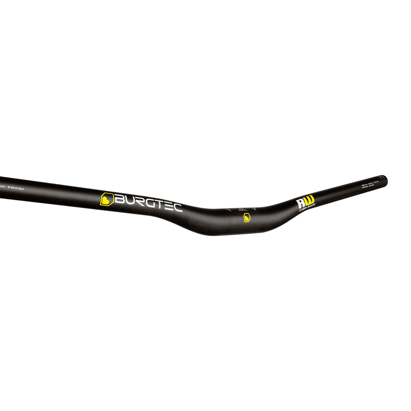 Kierownica karbonowa BURGTEC RIDE WIDE ENDURO Rise 20mm 800mm czarna
