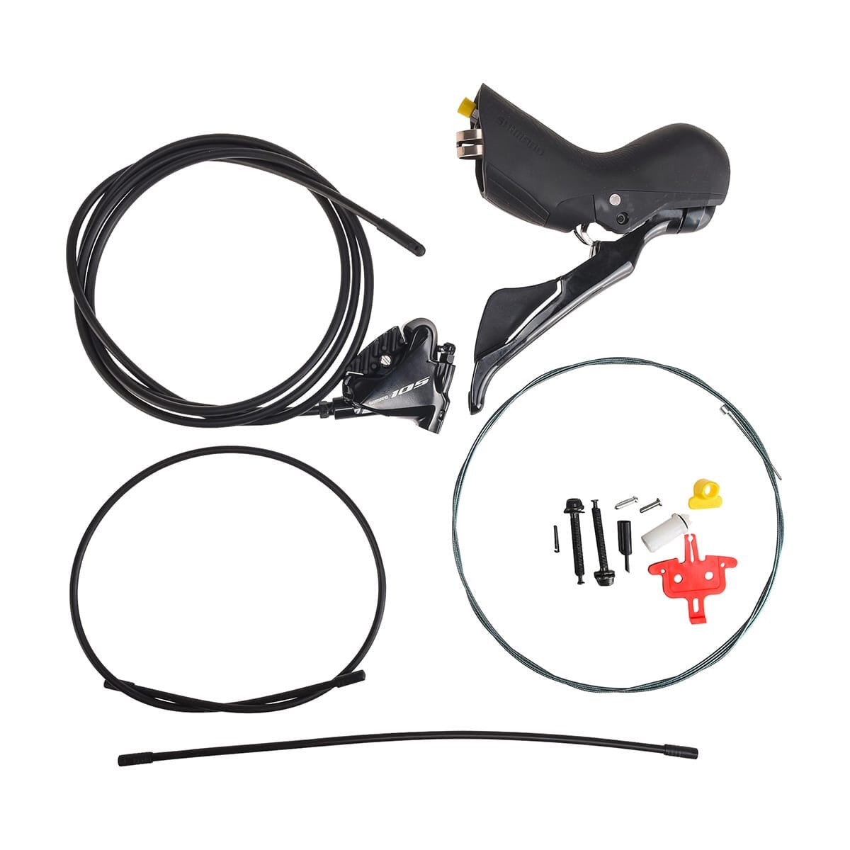 Par SHIMANO 105 R7020 2x11 Flat Mount Discless-håndtag og -kalibre