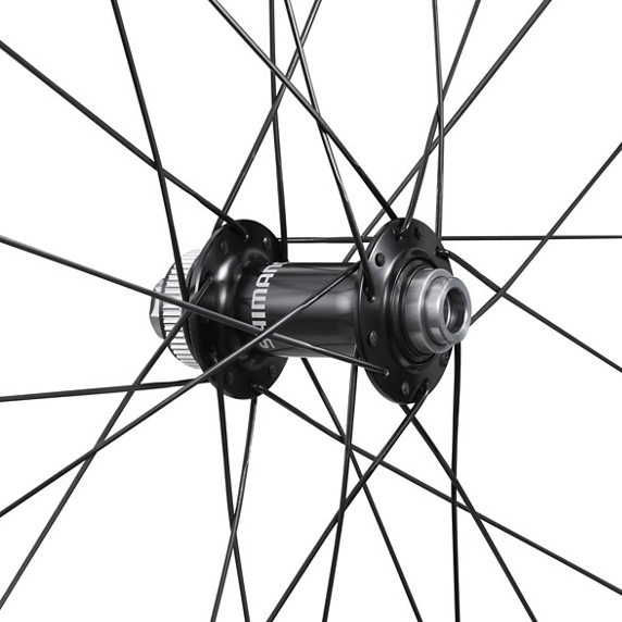 Para kół SHIMANO RS710-C46 przystosowanych do zastosowania bezdętkowego (centralna blokada)