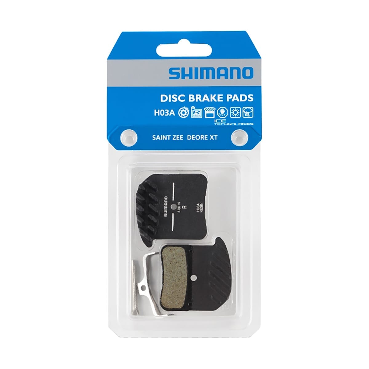 SHIMANO H03A 4 kolvar SAINT / XT 8020 / ZEE Ventilerade organiska kuddar