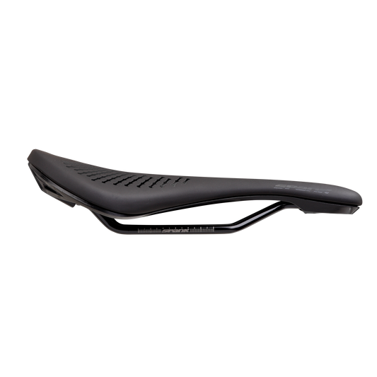 Siodełko SPANK OOZY 220 144 mm z szynami CrN/Ti czarne