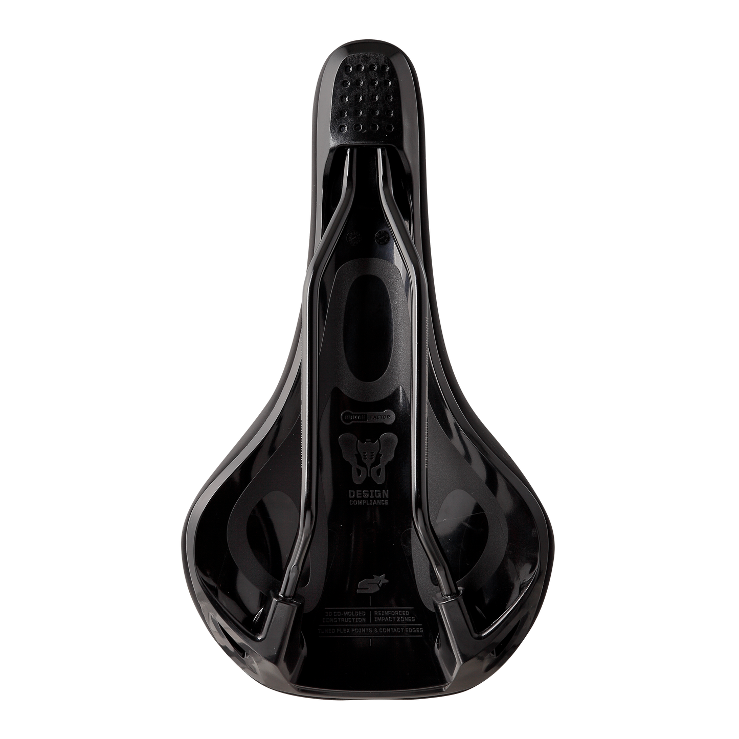 SPANK OOZY 220 144mm sedlo CrN/Ti kolejnice černá