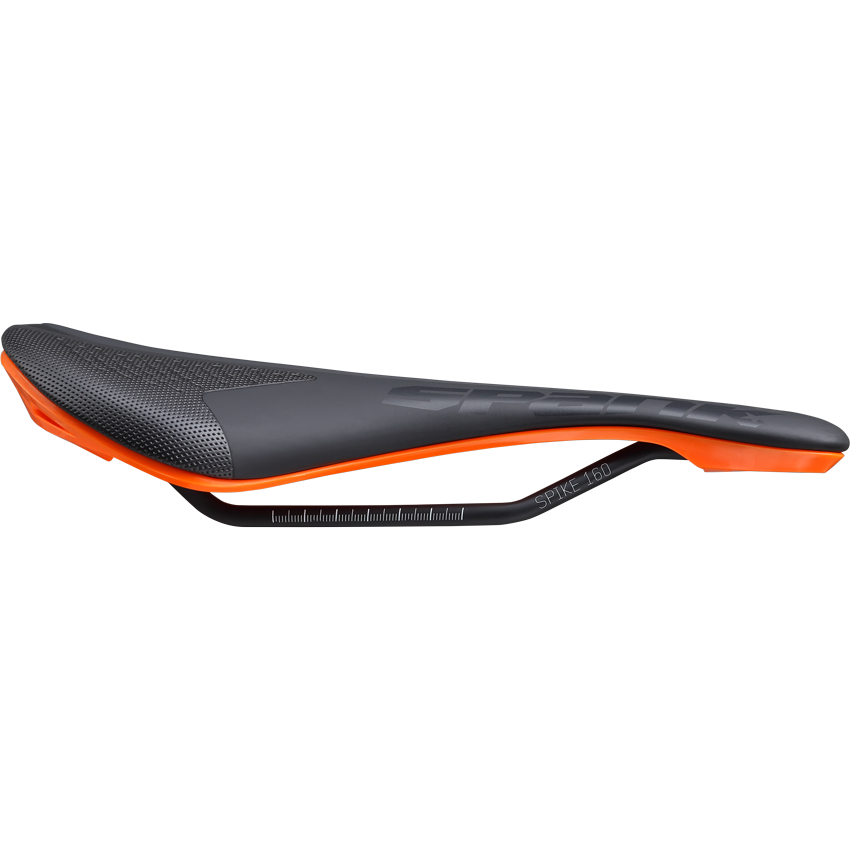 Kožené sedlo SPANK SPIKE 160 CrMo Rails Orange
