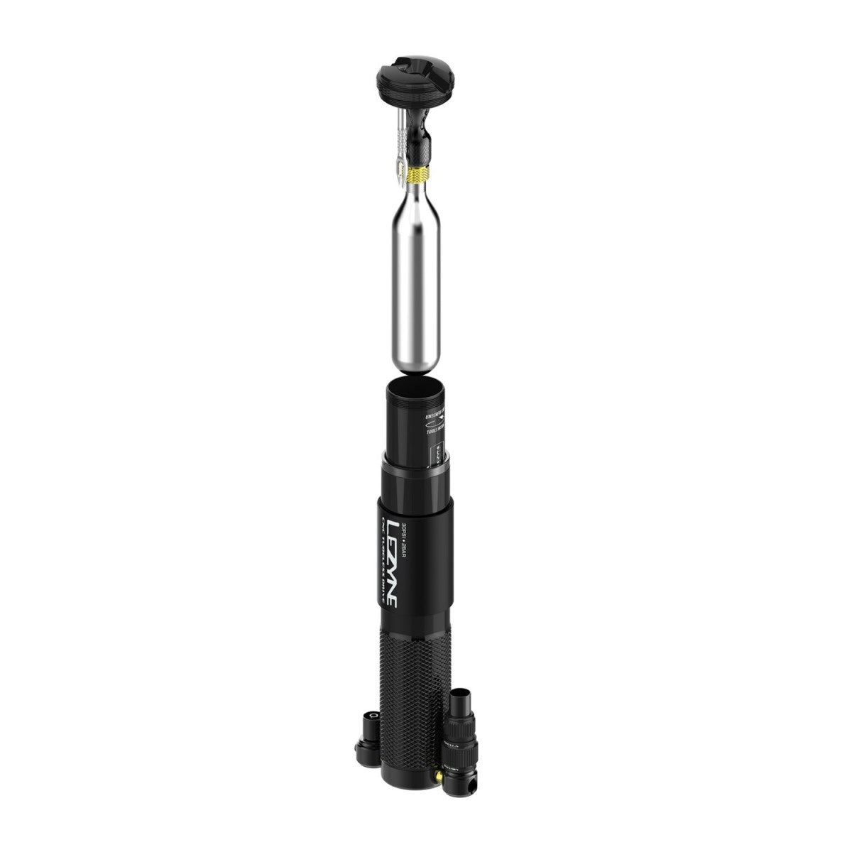 Ruční pumpa LEZYNE CNC TUBELESS DRIVE černá