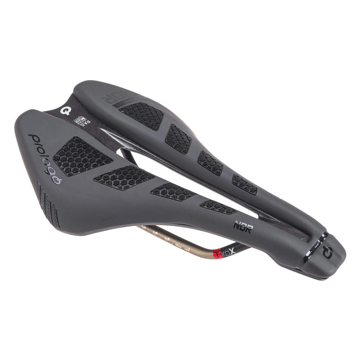 Siodełko PROLOGO DIMENSION NDR CPC 143 mm szyny TiroX czarne