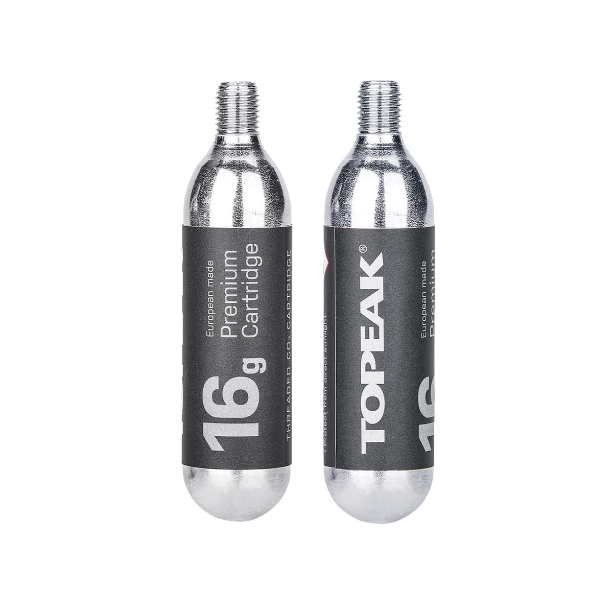 TOPEAK CO2-patroner med gevind 16g (2 stk.)