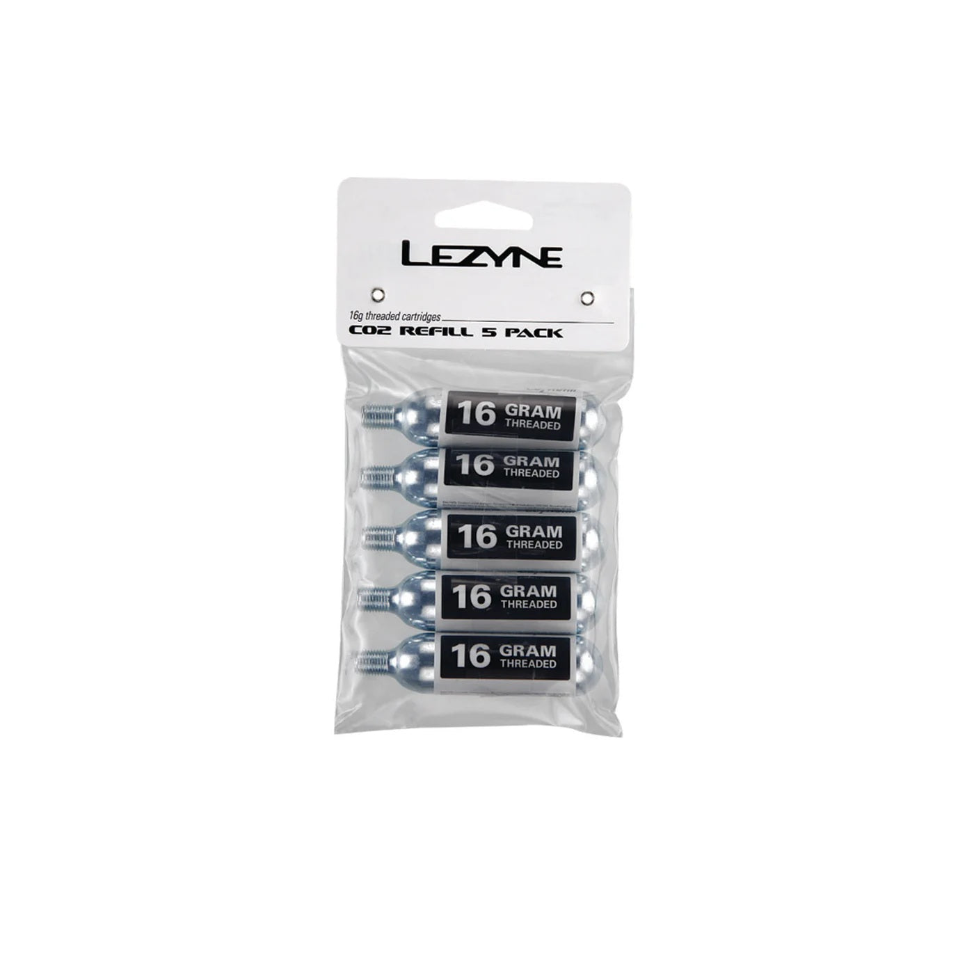 LEZYNE CO2-patron, gängad (x5)