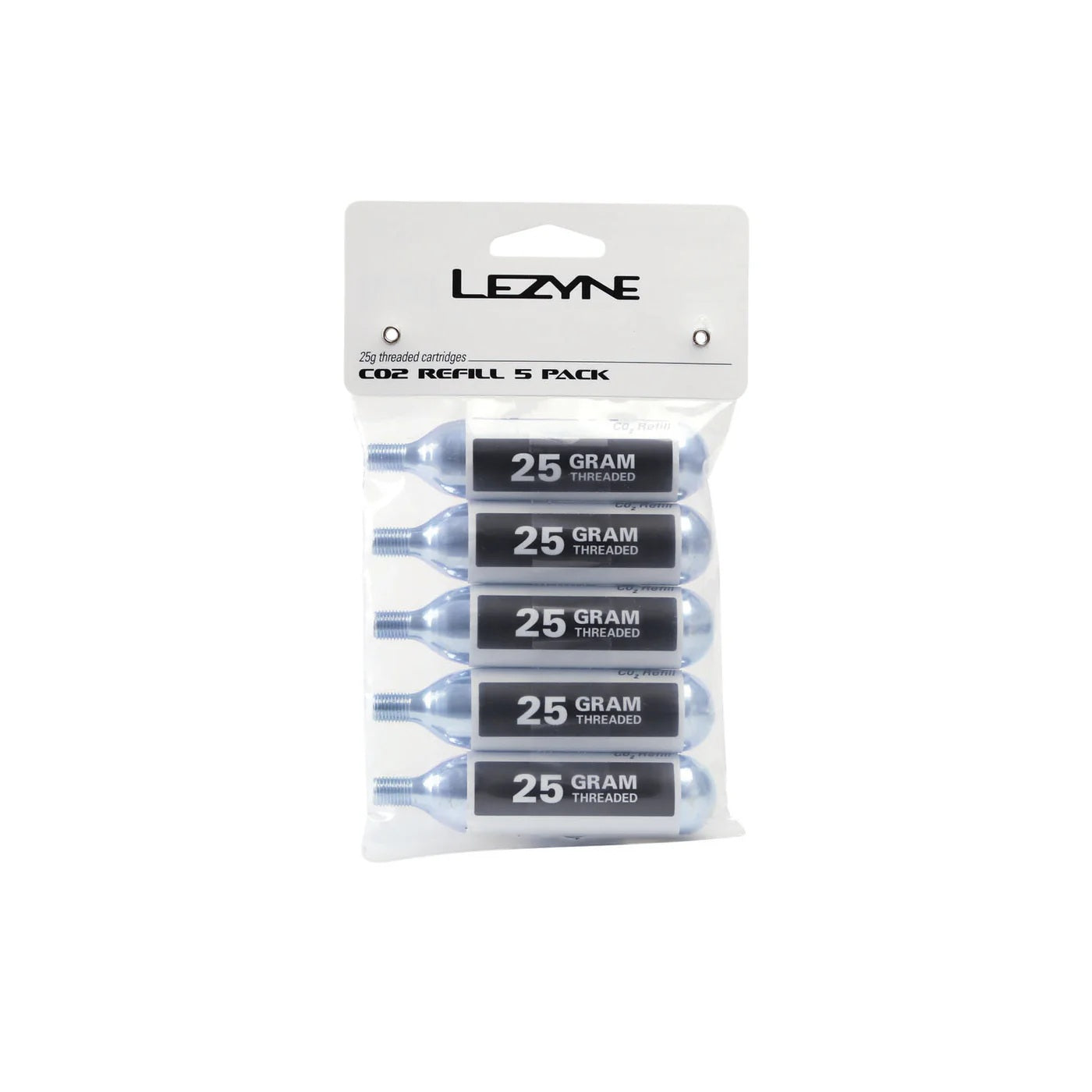 LEZYNE CO2-patron, gängad (x5)