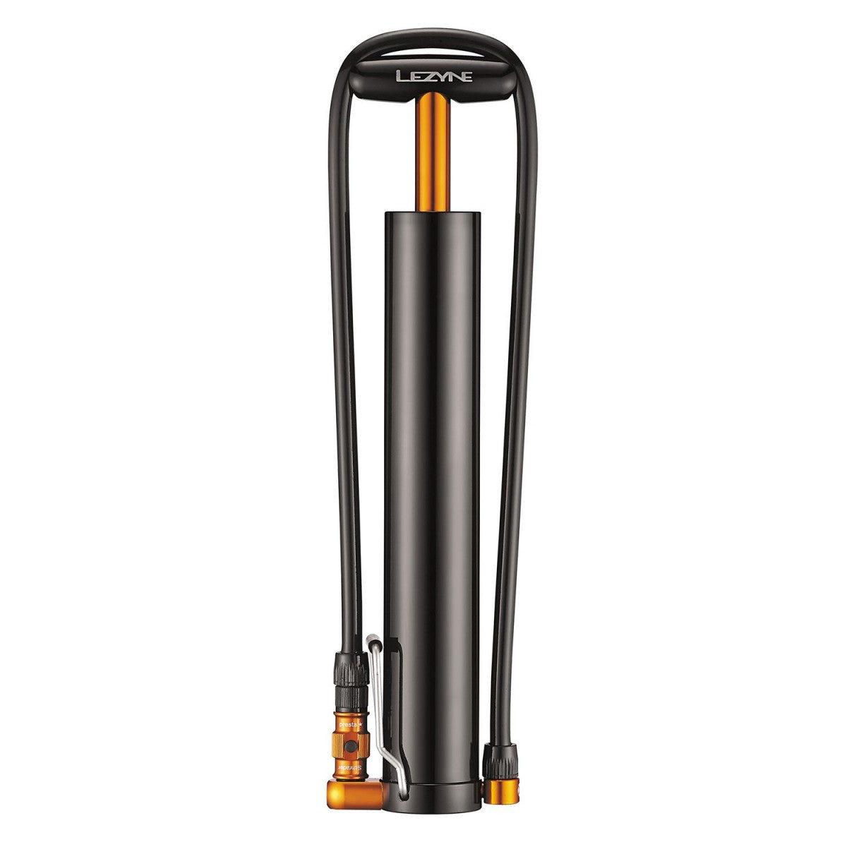 LEZYNE MICRO FLOOR DRIVE XL HV Kompakt fotpump Svart
