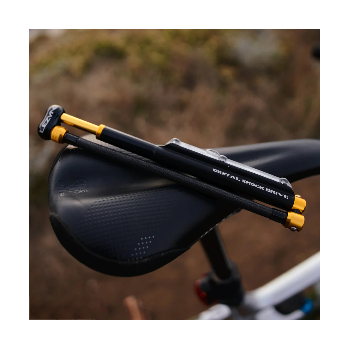 Högtrycksfjädringspump LEZYNE DIGITAL SHOCK DRIVE Svart/guld