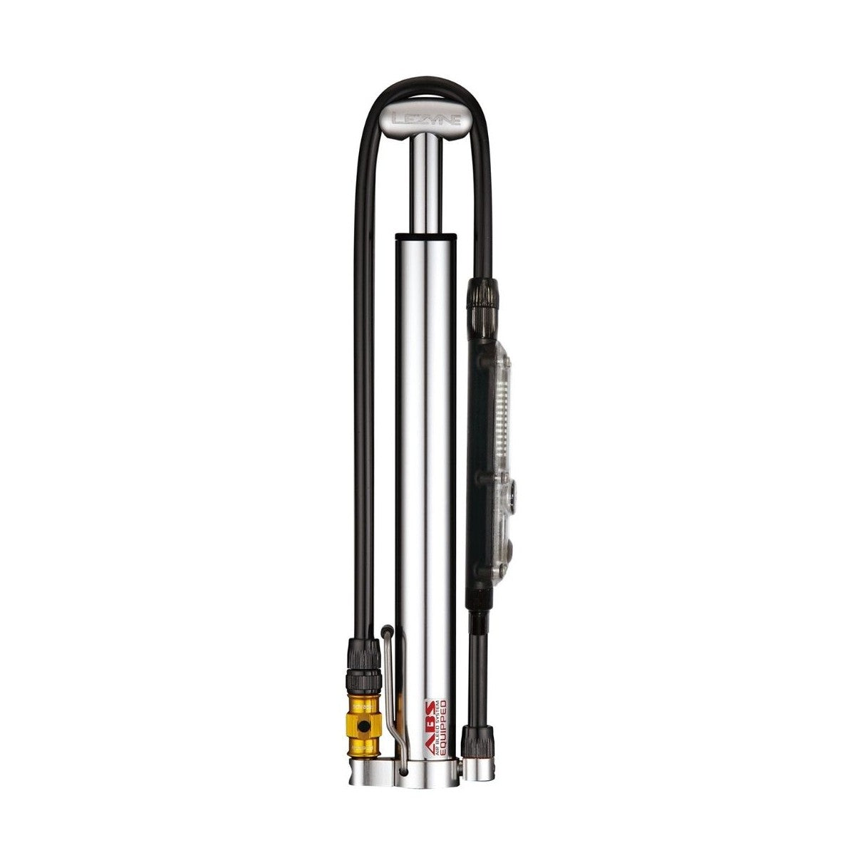 LEZYNE MICRO FLOOR DRIVE DIGITAL HPG Kompakt fodpumpe Sølv