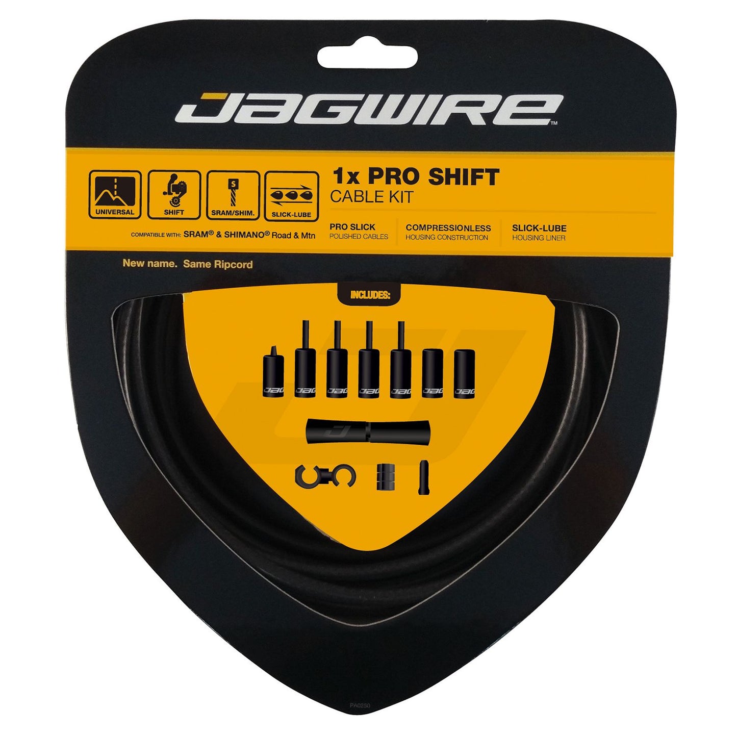 JAGWIRE PRO SHIFT 1X svart/stålväxelkabel- och slangsats