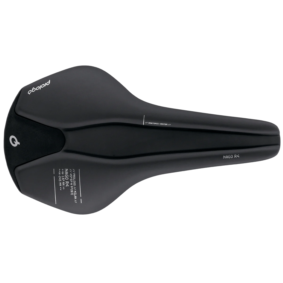 PROLOGO NAGO R4 Sadel Tirox skenor bredd 147mm Svart