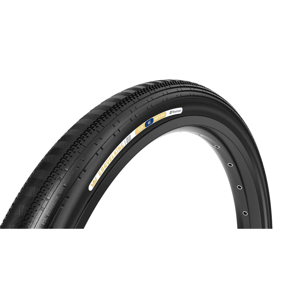 PANARACER GRAVELKING SEMISLICK TLR 700x45c Tubeless Ready Sort dæk