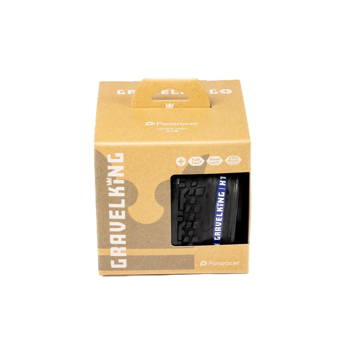 PANARACER GRAVELKING EXT+ TLR 700x38c Tubeless Ready Sort dæk