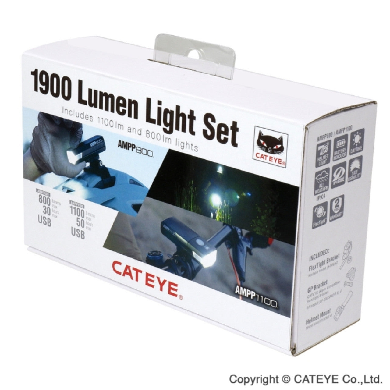 Přední osvětlení sluchátek CATEYE COMBO AMPP1100 a AMPP800