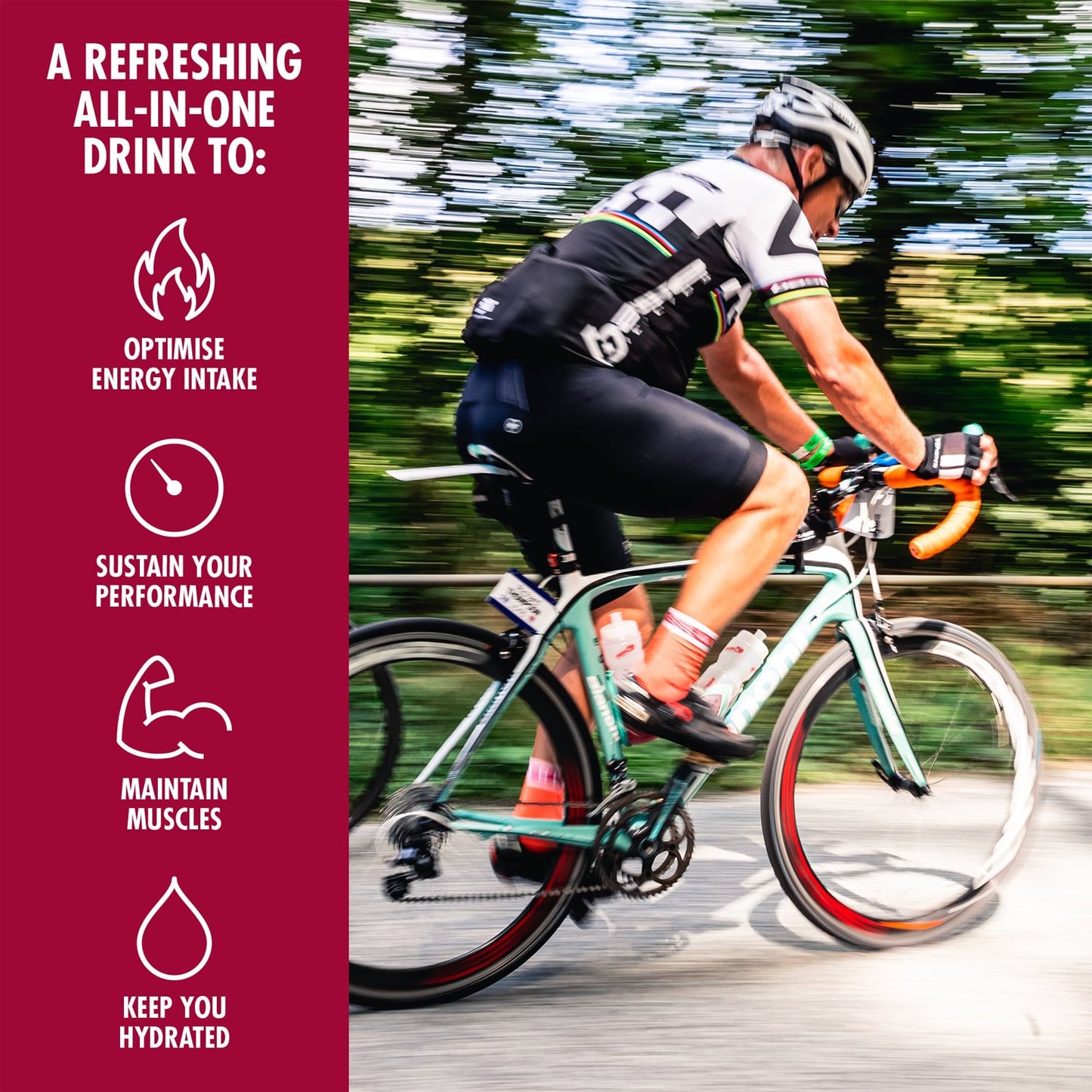 Energidryck High5 ENERGY DRINK PROTEIN (1,6 kg) Röd frukt