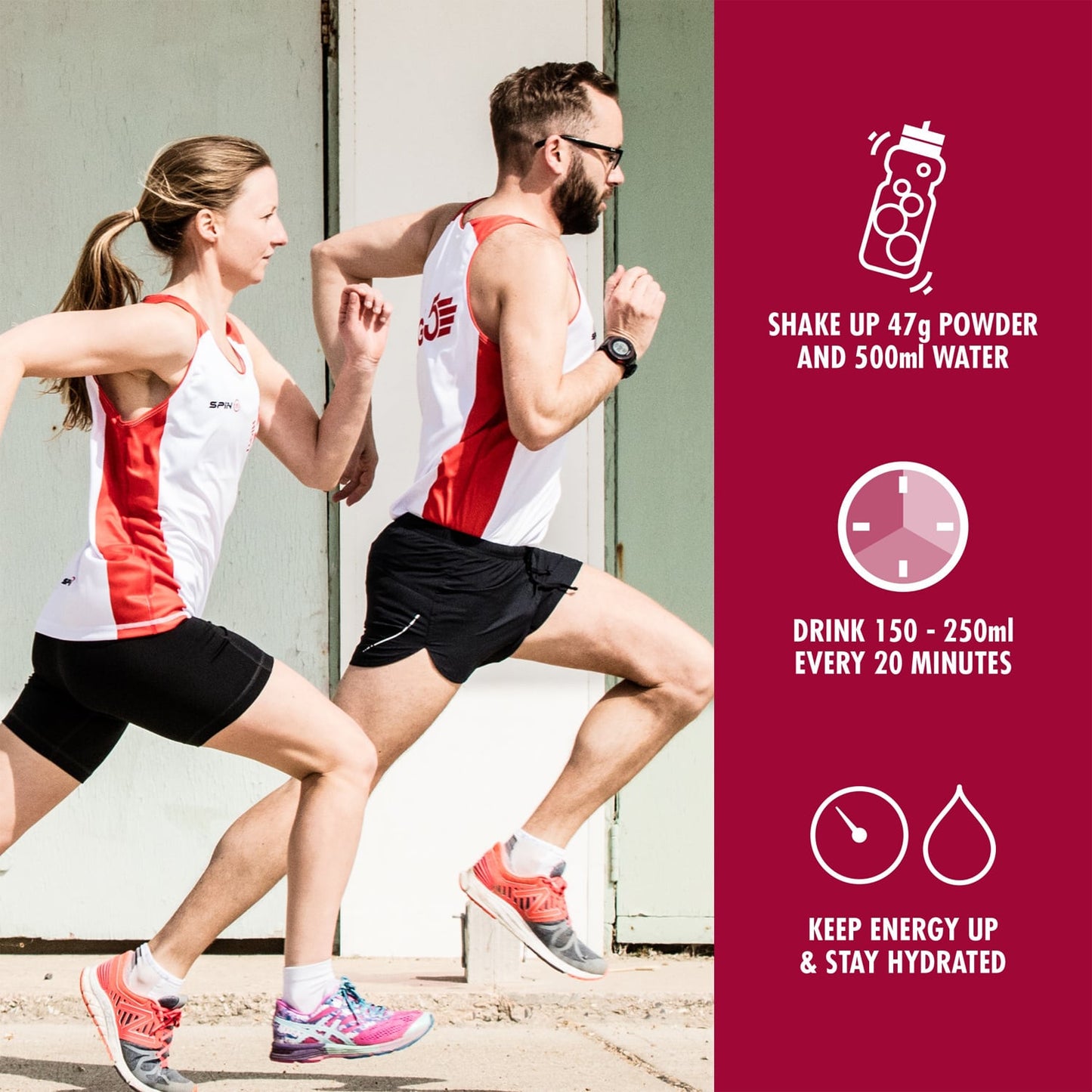 Boisson Énergétique HIGH5 ENERGY DRINK PROTEIN (1.6kg) Fruits Rouge